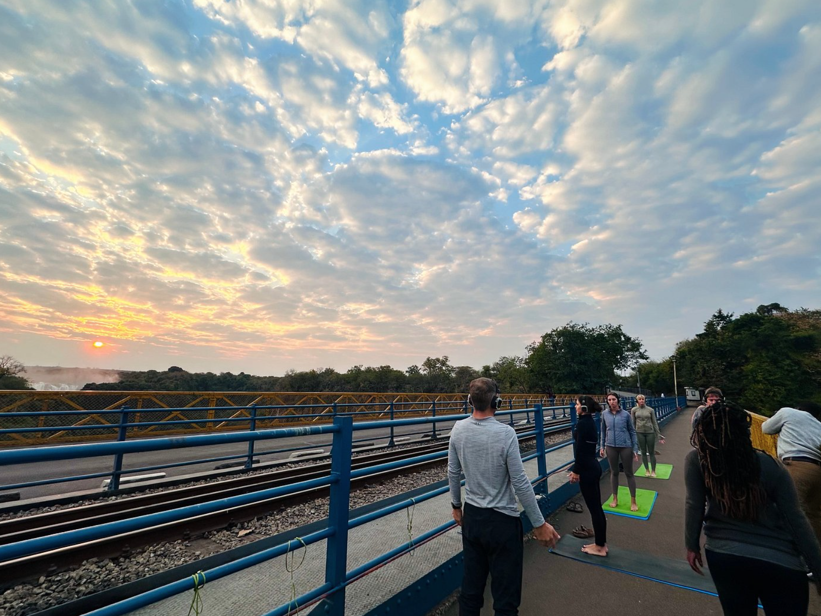 Group photo after Yoga on the Bridge